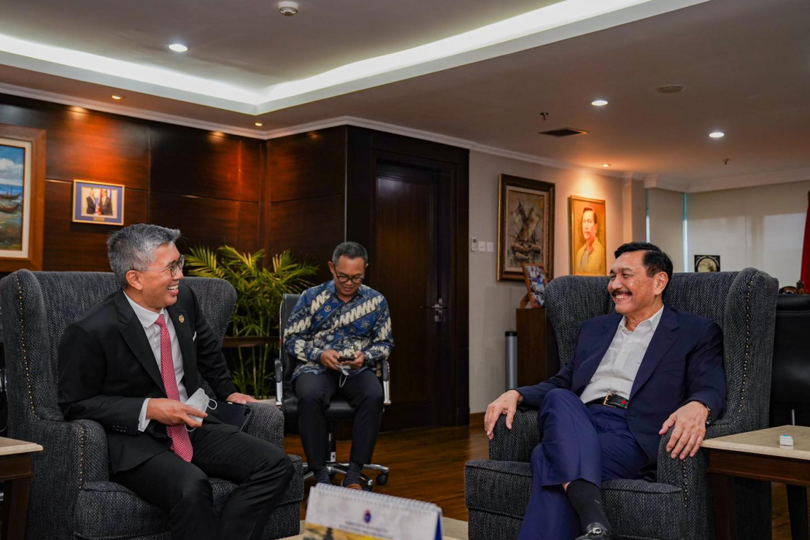 Sesi Pertemuan bersama Menteri Koordinator Bidang Kemaritiman dan Investasi Indonesia